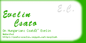 evelin csato business card